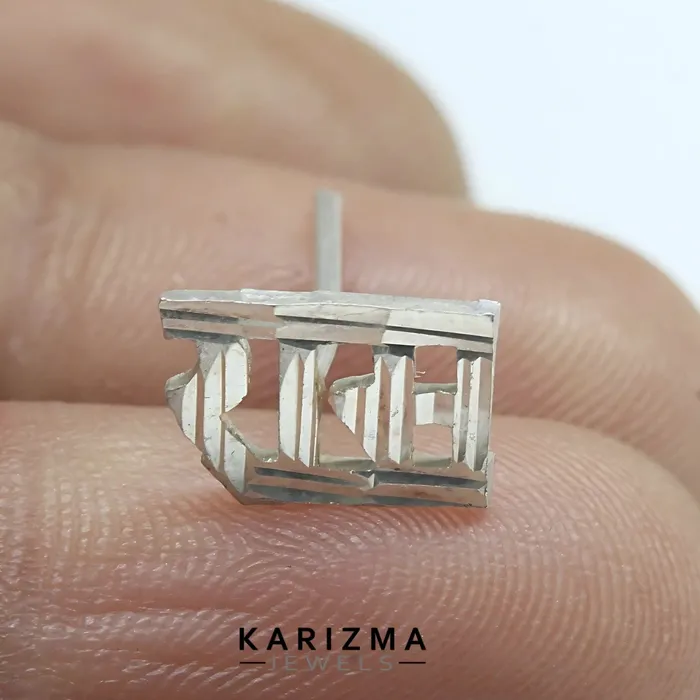 Real Sterling Silver gifting Ram Single Stud Earring For Men Karizma Jewels Earrings