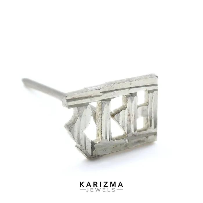 Real Sterling Silver gifting Ram Single Stud Earring For Men Karizma Jewels Earrings