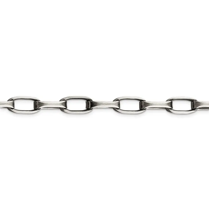 Rings Sterling Silver Antiqued 8mm Elongated Open Link ChainWBCQFC14085 WB Choice Jewelry Rings Sterling Silver Antiqued 8mm Elongated Open Link ChainWBCQFC14085 WB Choice Jewelry