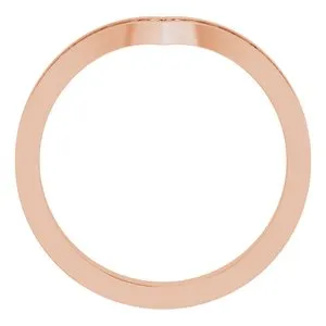 Rings WB Choice Jewelry 14K Rose VintageInspired V Ring 51882103PSTWBC