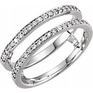 Rings WB Choice Jewelry 14K White 15 CTW Diamond Ring Guard12224560000PSTWBC Rings WB Choice Jewelry 14K White 15 CTW Diamond Ring Guard12224560000PSTWBC
