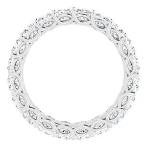 Rings WB Choice Jewelry 14K White 3 15 CTW Diamond Eternity Band 12359360170PSTWBC