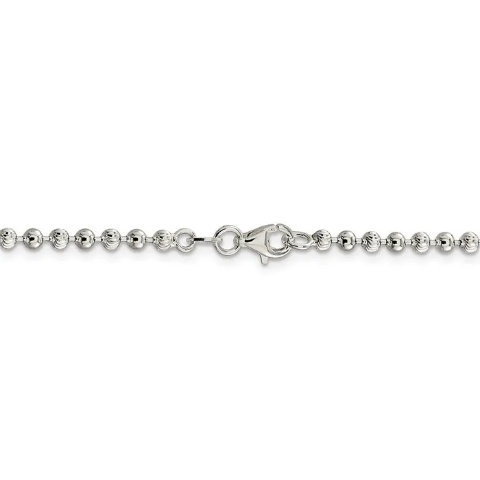 Rings WB Choice Jewelry Sterling Silver 3mm Fancy Beaded ChainWBCQFC16618