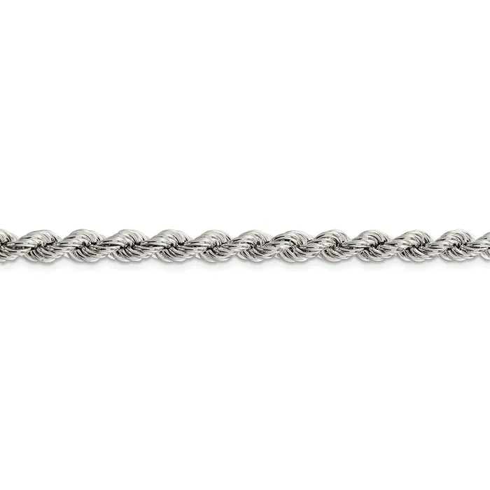 Rings WB Choice Jewelry Sterling Silver 64mm Semisolid Rope ChainWBCQFC12018