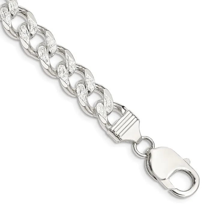 Rings WB Choice Jewelry Sterling Silver 915mm Pav Curb ChainWBCQCF2509
