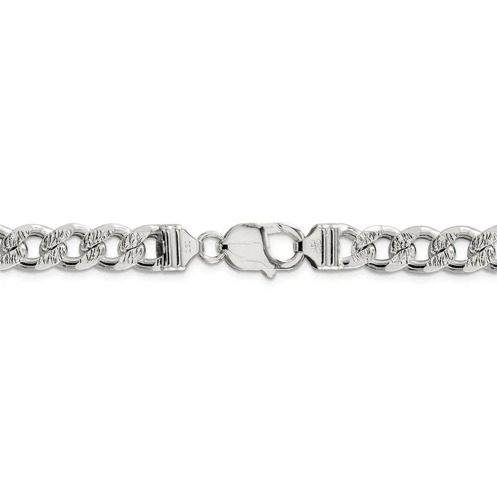 Rings WB Choice Jewelry Sterling Silver 915mm Pav Curb ChainWBCQCF2509