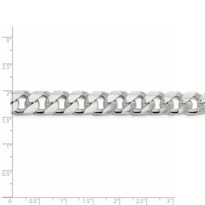 Sterling Silver 11mm Domed w Side DC Curb ChainWBCQRC35022 WB Choice Jewelry Rings