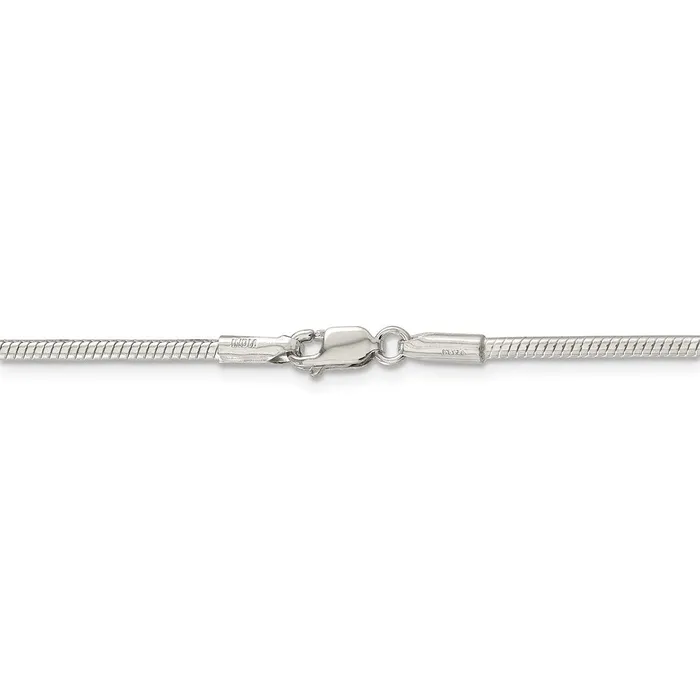 Sterling Silver 2mm Snake ChainWBCQSN06020 WB Choice Jewelry Rings