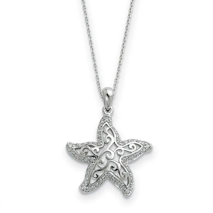 Sterling Silver CZ Make A Difference 18in NecklaceWBCQSX318 WB Choice Jewelry Necklaces Sterling Silver CZ Make A Difference 18in NecklaceWBCQSX318 WB Choice Jewelry Necklaces
