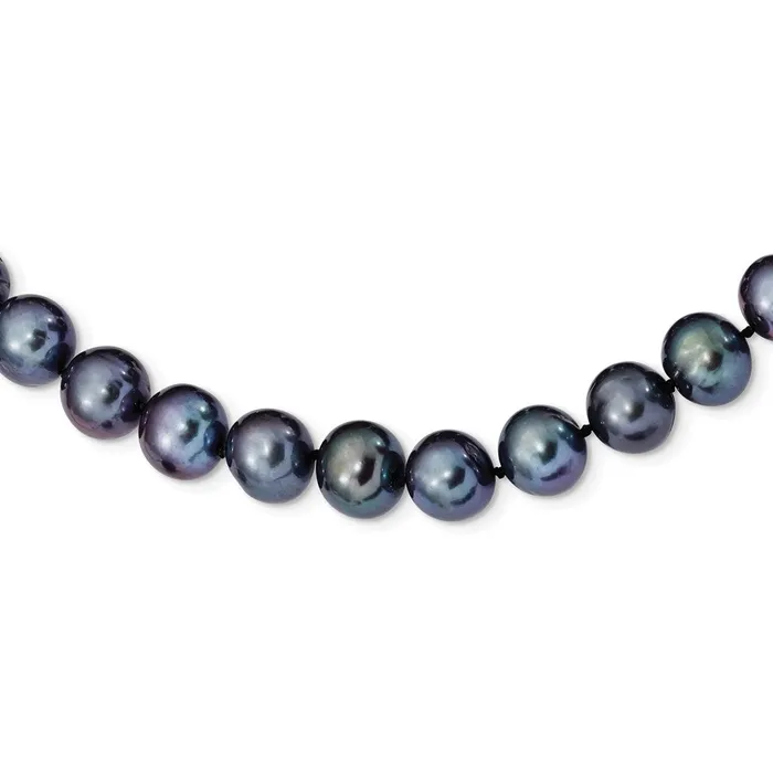 Sterling Silver Rhodplated 1011mm Black FWC Pearl NecklaceWBCQH515820 WB Choice Jewelry Necklaces Sterling Silver Rhodplated 1011mm Black FWC Pearl NecklaceWBCQH515820 WB Choice Jewelry Necklaces