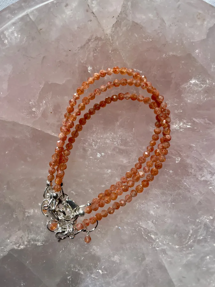Sugar Studio Crystals Bracelets Sunstone Bracelet in Sterling Silver