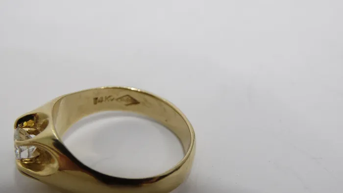 Vintage by Misty Rings Diamond Solitaire 14k Yellow Gold Ring