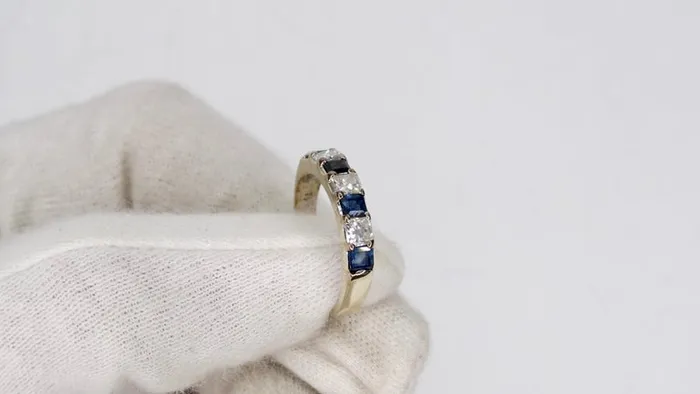 Vintage by Misty Rings Sapphire Diamond 14k Gold Ring