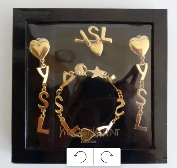 Vintage by Misty Yves Saint Laurent 1980s YSL Logo Bracelet Bracelets