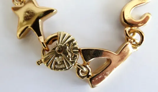 Vintage by Misty Yves Saint Laurent 1980s YSL Logo Bracelet Bracelets