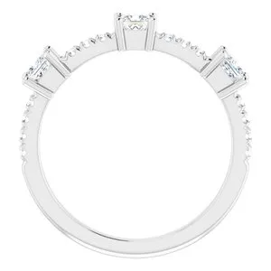 WB Choice Jewelry 14K White 12 CTW Diamond Anniversary Band 1241016027PSTWBC Rings