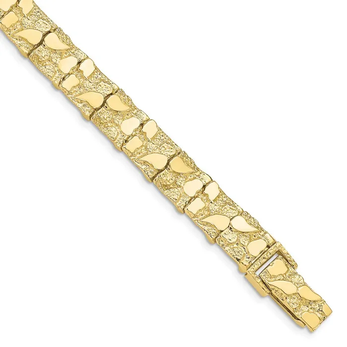 WB Choice Jewelry Bracelets 10k 100mm NUGGET BraceletWBC10N108