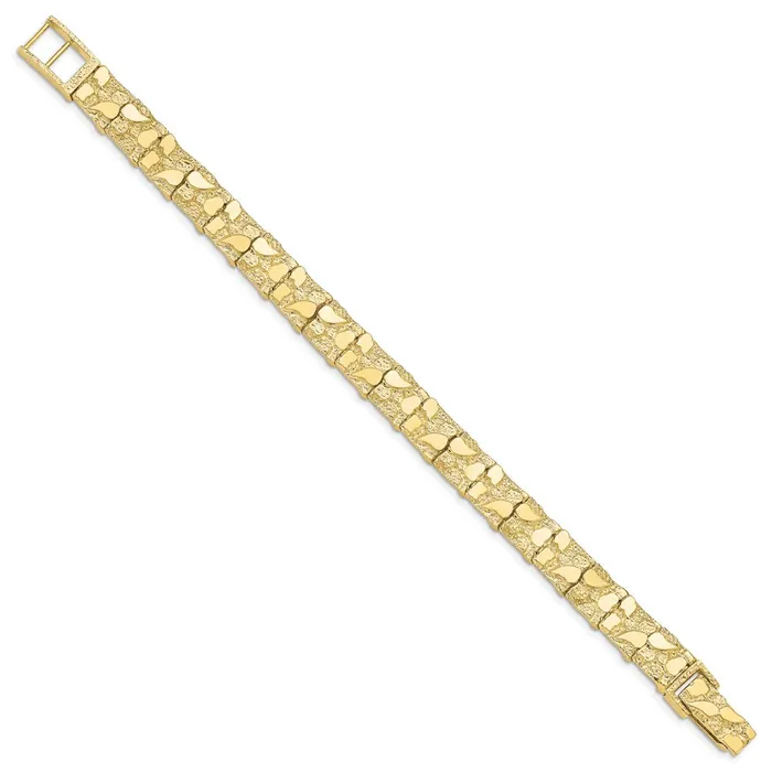 WB Choice Jewelry Bracelets 10k 100mm NUGGET BraceletWBC10N108