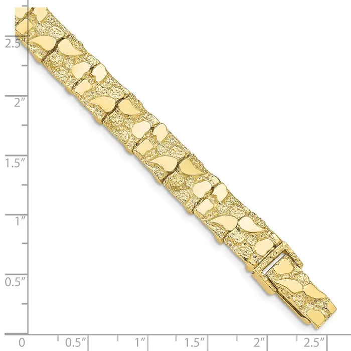 WB Choice Jewelry Bracelets 10k 100mm NUGGET BraceletWBC10N108