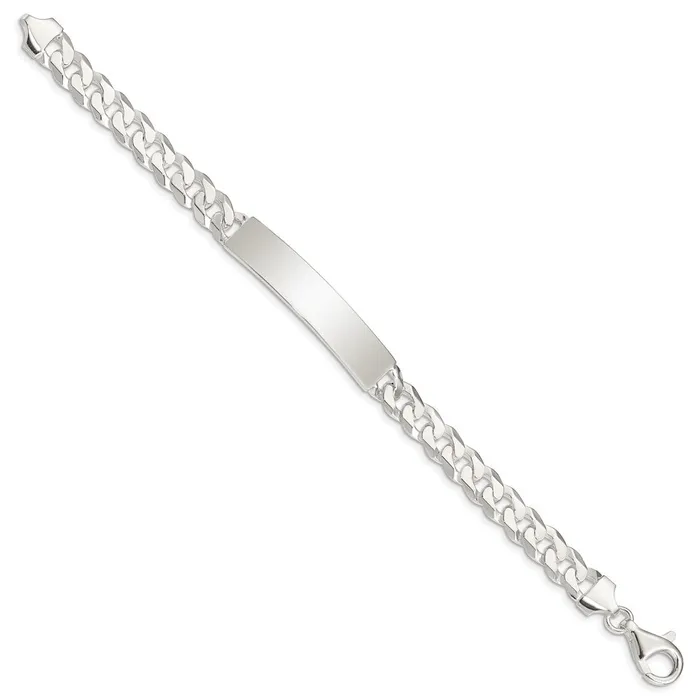 WB Choice Jewelry Bracelets Sterling Silver Curb Link ID BraceletWBCQID19985 WB Choice Jewelry Bracelets Sterling Silver Curb Link ID BraceletWBCQID19985