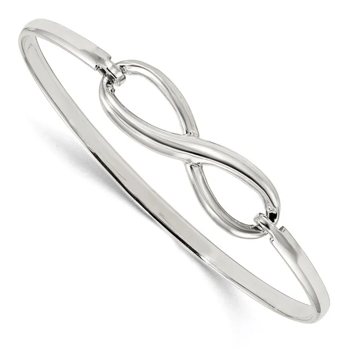 WB Choice Jewelry Bracelets Sterling Silver Infinity Bangle BraceletWBCQB1138 WB Choice Jewelry Bracelets Sterling Silver Infinity Bangle BraceletWBCQB1138