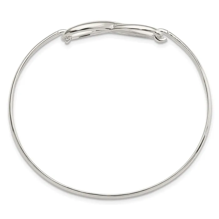 WB Choice Jewelry Bracelets Sterling Silver Infinity Bangle BraceletWBCQB1138