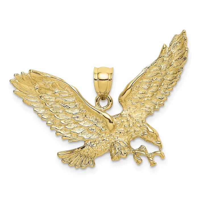 WB Choice Jewelry Charm Necklaces 10KEagle wBeak Touching Claws CharmWBC10K6526 WB Choice Jewelry Charm Necklaces 10KEagle wBeak Touching Claws CharmWBC10K6526