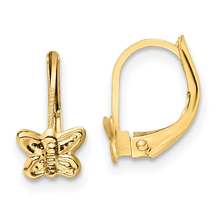 WB Choice Jewelry Earrings 14K Madi K Polished Butterfly Leverback EarringsWBCGK1135 WB Choice Jewelry Earrings 14K Madi K Polished Butterfly Leverback EarringsWBCGK1135