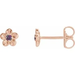 WB Choice Jewelry Earrings 14K Rose Youth Imitation June Birthstone Flower Earrings 86737627PSTWBC WB Choice Jewelry Earrings 14K Rose Youth Imitation June Birthstone Flower Earrings 86737627PSTWBC