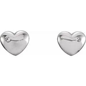 WB Choice Jewelry Earrings 14K White 02 CTW Diamond Heart Earrings861926005PSTWBC