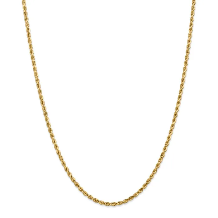 WB Choice Jewelry Necklaces 14k 275mm Diamondcut Rope with Lobster Clasp ChainWBC021L30
