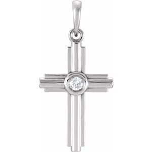WB Choice Jewelry Necklaces Platinum 06 CTW Diamond Cross PendantR423316002PSTWBC WB Choice Jewelry Necklaces Platinum 06 CTW Diamond Cross PendantR423316002PSTWBC