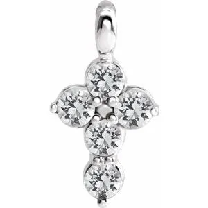 WB Choice Jewelry Necklaces Platinum Sapphire Cross PendantR42363623PSTWBC