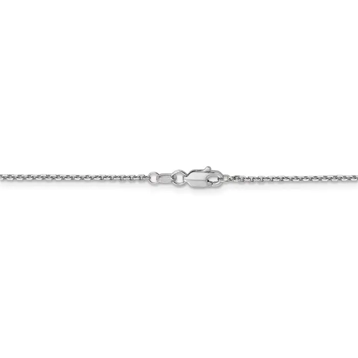 WB Choice Jewelry Rings 14k WG 14mm DC Round Open Link Cable ChainWBCPEN19718