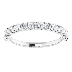 WB Choice Jewelry Rings 14K White 12 CTW Diamond Anniversary Band1239736024PSTWBC