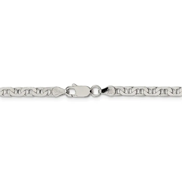 WB Choice Jewelry Rings Sterling Silver 375mm Flat Anchor ChainWBCQAN10028