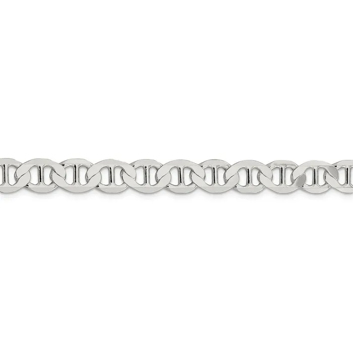 WB Choice Jewelry Rings Sterling Silver 89mm Flat Anchor ChainWBCQLFA18018