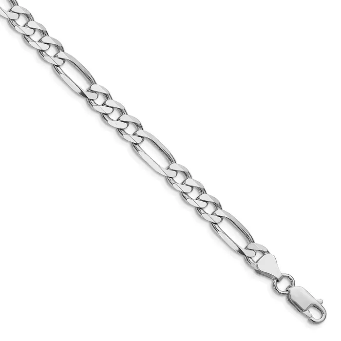 WB Choice Jewelry Rings Sterling Silver Rhodiumplated 65mm Figaro ChainWBCQFG180R9 WB Choice Jewelry Rings Sterling Silver Rhodiumplated 65mm Figaro ChainWBCQFG180R9