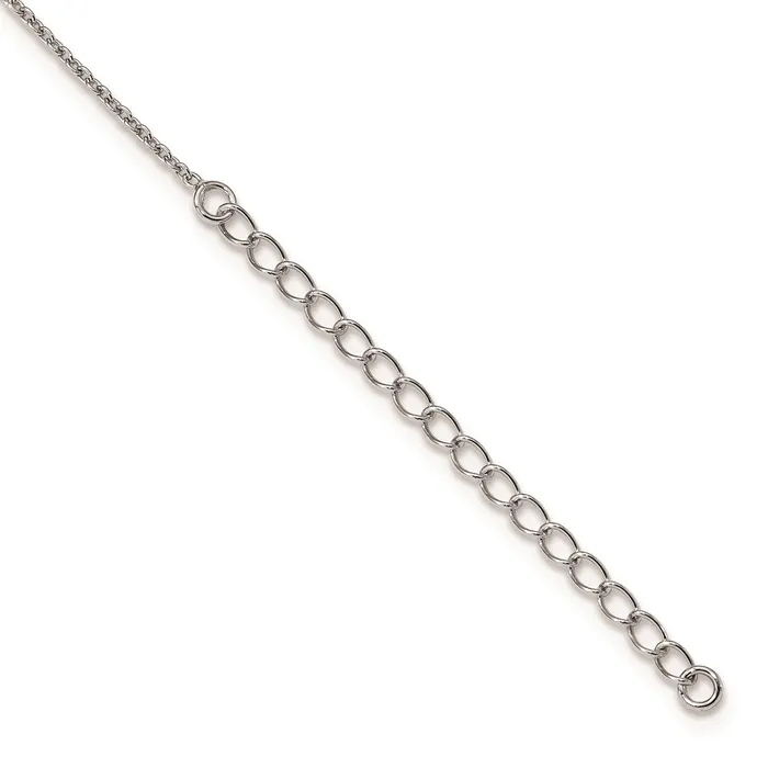 WB Choice Jewelry SS RhodiumPlated CZ Brilliant Embers Heart NecklaceWBCQMP10118 Necklaces