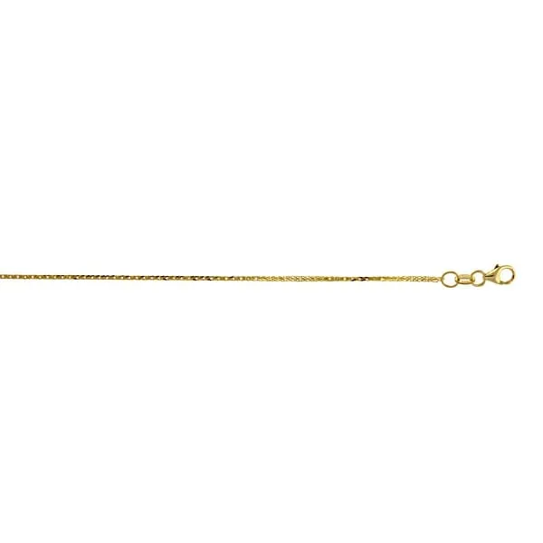 14k Yellow Gold 16 07mm Diamond Cut Wheat Chain Herco Rings