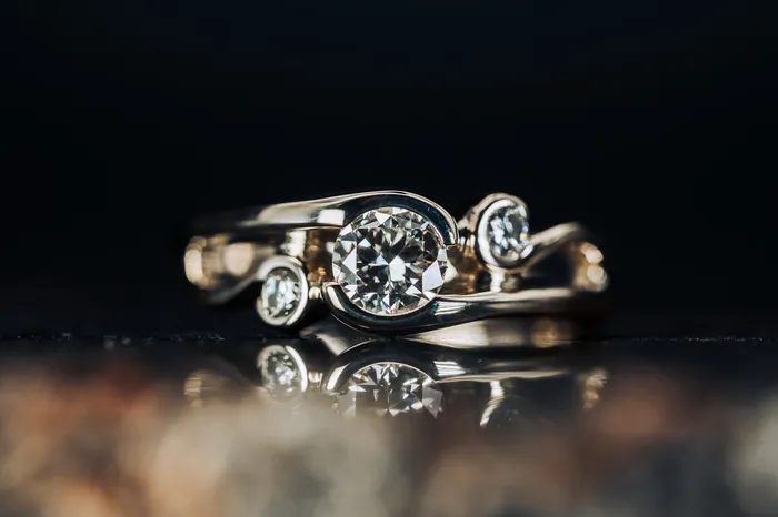 Art FX fine jewelry Rings 14k White Gold 3 Stone Diamond Engagement Ring Art FX fine jewelry Rings 14k White Gold 3 Stone Diamond Engagement Ring