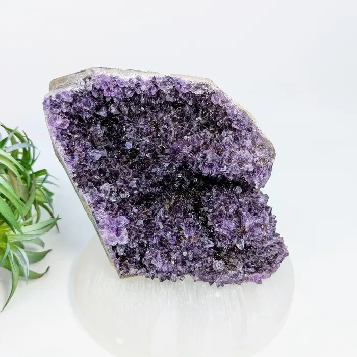 Bliss Crystals Rings Amethyst 375 Cut Base Geode LV7286