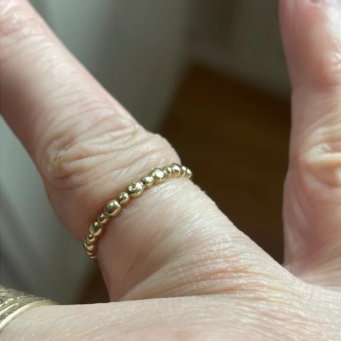 Bubble Band 10k Gold Vintage Vintage Paris Jewelry Rings