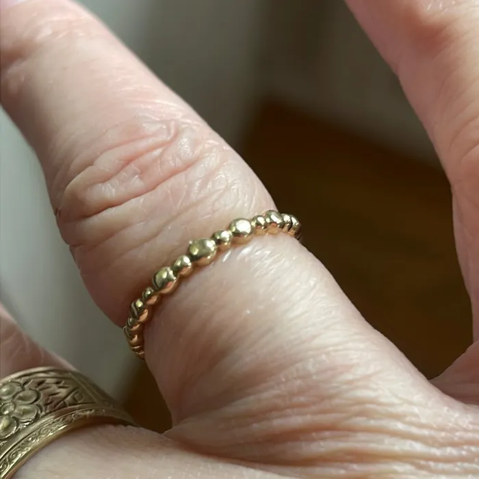 Bubble Band 10k Gold Vintage Vintage Paris Jewelry Rings