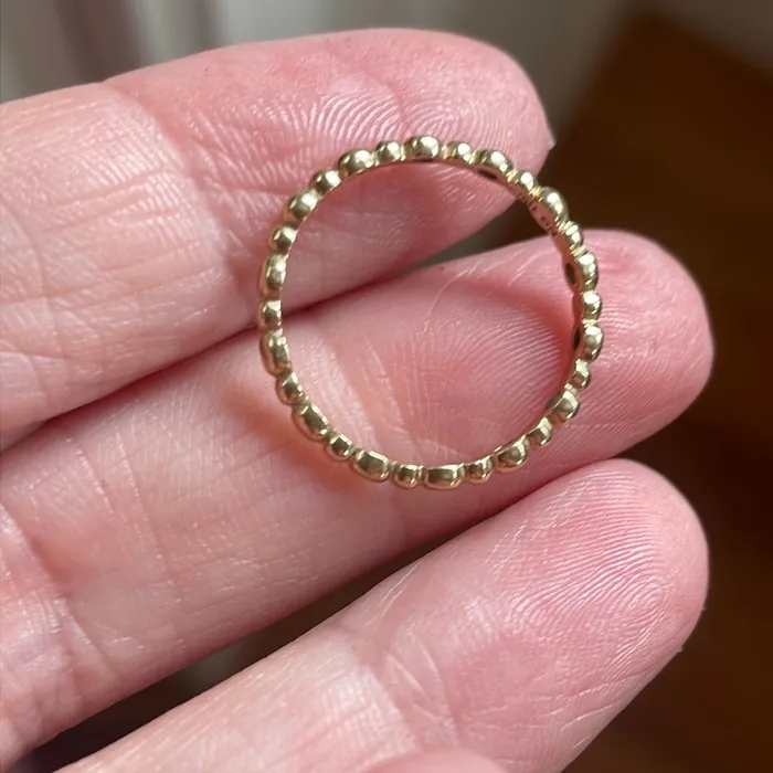 Bubble Band 10k Gold Vintage Vintage Paris Jewelry Rings