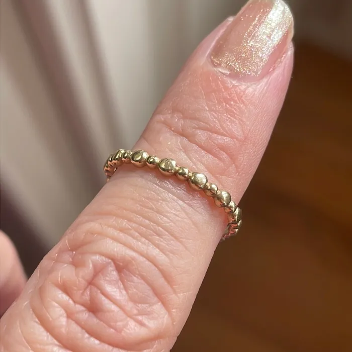 Bubble Band 10k Gold Vintage Vintage Paris Jewelry Rings