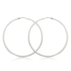 Carla Corp Earrings Sterling Silver 2 Endless Hoop Earrings