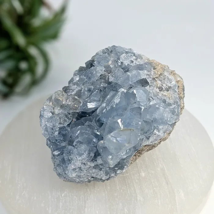 Celestite 3 Geode Cluster LV7400 Bliss Crystals Charm Necklaces