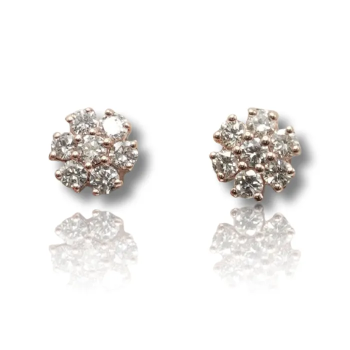 Earrings Flower Diamond Earring imakegrillzcom