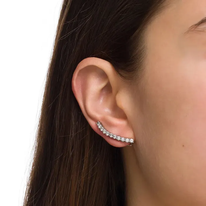 Earrings Jack Vartanian UNIVERSE COMET EARRING IN 18K WHITE GOLD WITH DIAMOND
